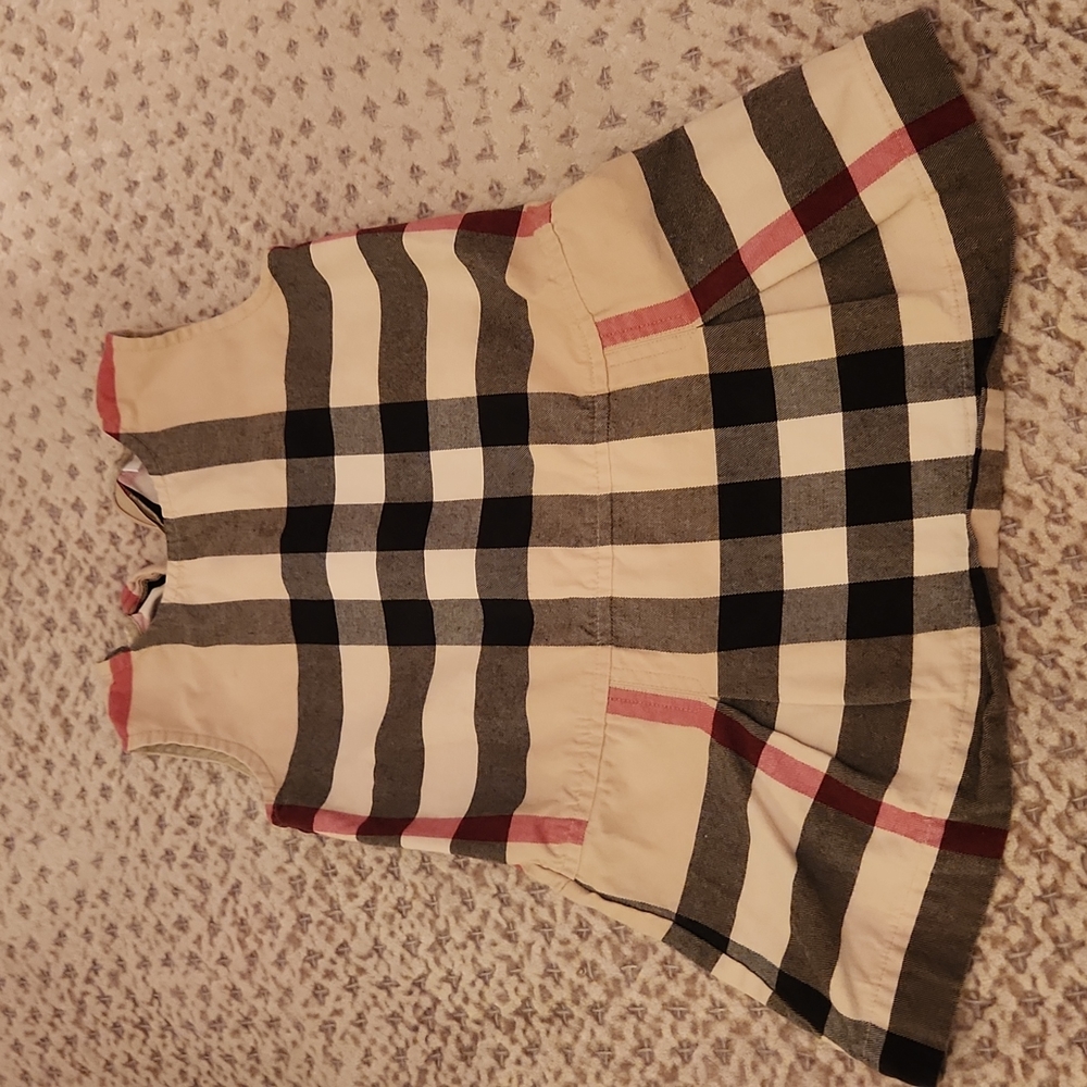 Burberry girls jumper dress classic print 2T
